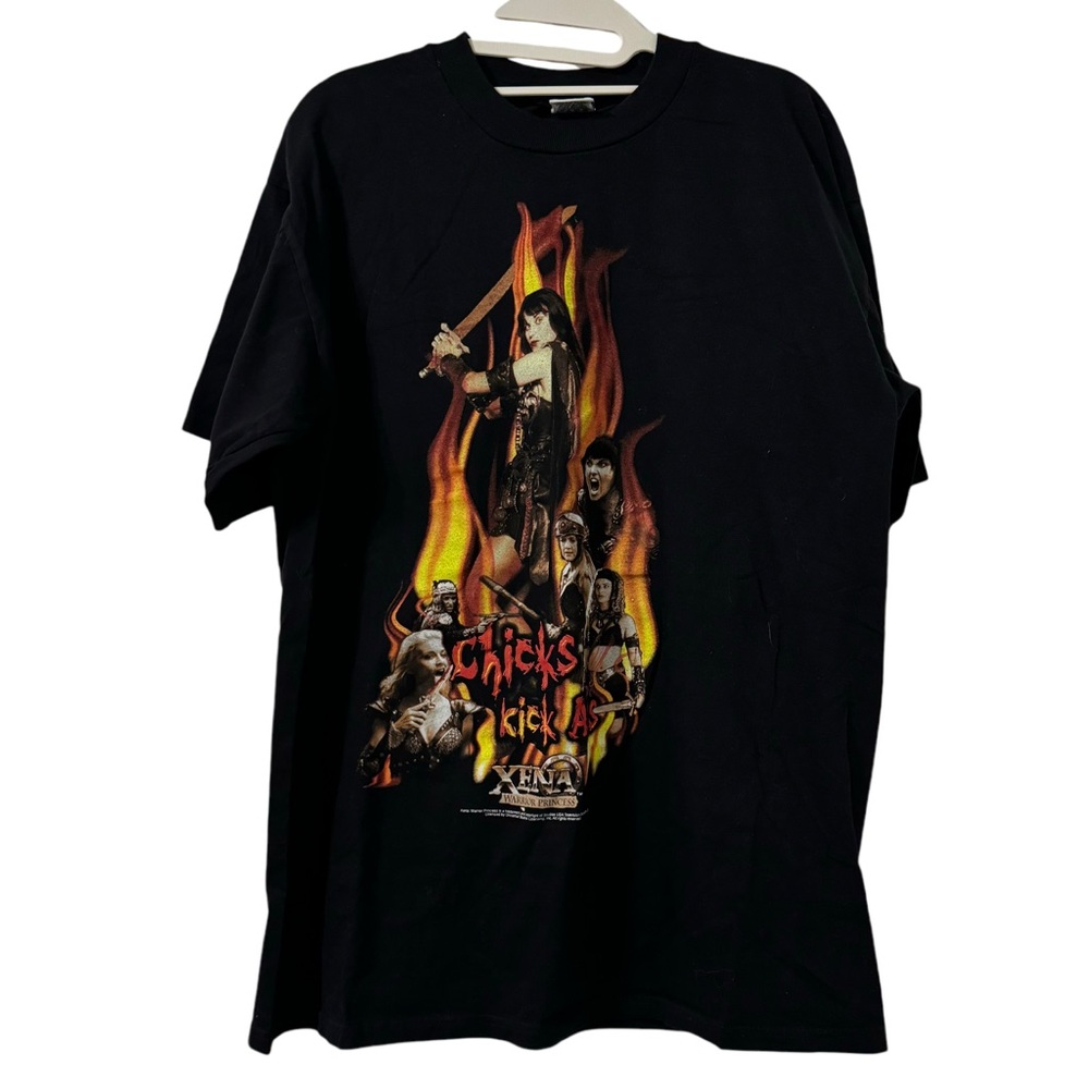 Cygnus Xena Princess Warrior Vintage 90s Chicks Kick‎ Ass T Shirt Size Large NEW